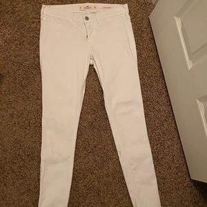 White low rise Hollister jeans